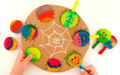 Halloween Spiel für Kinder: Dieses Spinnenspiel ist gruselig-süß