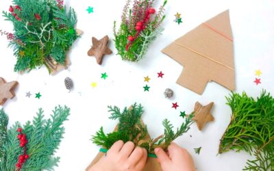 Bastelidee für Weihnachten: Zaubert einen Tannenbaum aus Naturmaterialien